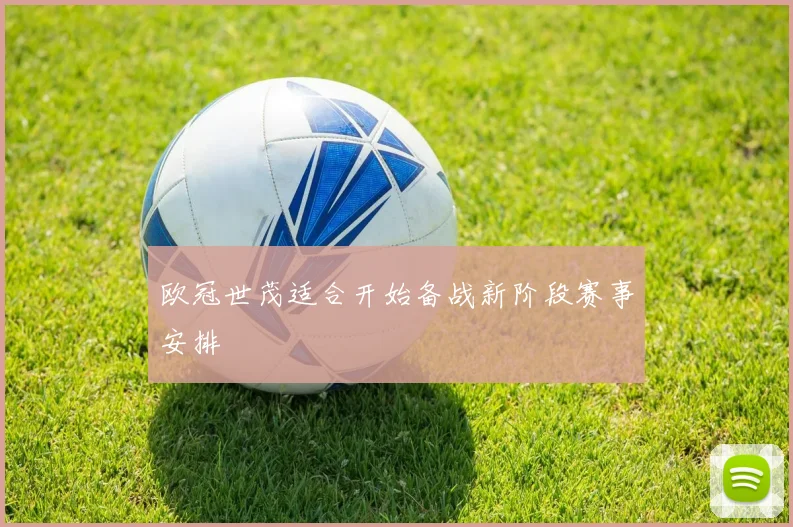 欧冠世茂适合开始备战新阶段赛事安排